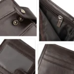 HUMERPAUL RFID Anti-magnetic Cox Purse Multi-card Card Bag Short Men Wallet - Image 3