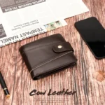 HUMERPAUL RFID Anti-magnetic Cox Purse Multi-card Card Bag Short Men Wallet - Image 8