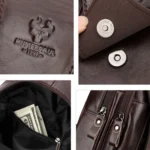 HUMERPAUL Men Shoulder Bag Leather Messengers Diligent Chest Bag - Image 3