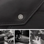 HUMERPAUL RFID Anti-Magnetic Lady Leather Wallet Buckle Card Coin Purse - Image 4