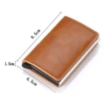 HUMERPAUL RFID Anti-Magnetic Automatic Card Set Credit Card Box Coin Bag - Image 4