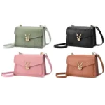 Outdoor Crocodile Pattern Leather Single-Shoulder Crossbody Bag Mobile Phone Bag - Image 2
