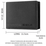 DEABOLAR Large-capacity Multi-card Men Short PU Leather Wallet - Image 3