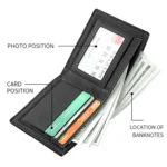 DEABOLAR Large-capacity Multi-card Men Short PU Leather Wallet - Image 4