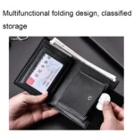 DEABOLAR Large-Capacity Multi-Card Men Short PU Leather Wallet - Image 5