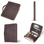 HUMERPAUL Tablet Protective Leather Case Handbag Business Leather Computer Bag - Image 2