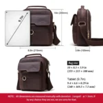 HUMERPAUL Men Leather Cross-Body Bag Shoulder Bag - Image 4