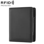 RFID Anti-Theft Short Wallet Automatic Pop-Up Aluminum Alloy Antimagnetic Card Holder