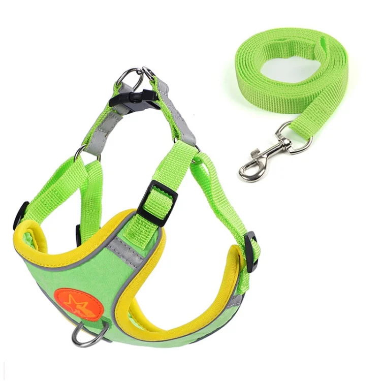 TBD0603916401A.webp Pet Dog Harness Reflective Anti-break-off Vest-style Leash - Image 1