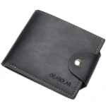 DEABOLAR Large-capacity Multi-card Slot PU Soft Leather Retro Short Wallet