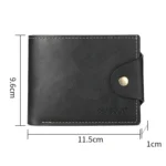 DEABOLAR Large-capacity Multi-card Slot PU Soft Leather Retro Short Wallet - Image 3