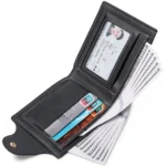 DEABOLAR Large-capacity Multi-card Slot PU Soft Leather Retro Short Wallet - Image 4