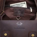 HUMERPAUL Men Shoulder Bag Retro Leather Crossbody Bag - Image 4