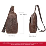 HUMERPAUL Men Shoulder Bag Leather Crossbody Bag - Image 2