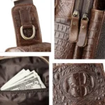 HUMERPAUL Men Shoulder Bag Leather Crossbody Bag - Image 3