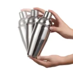 12 In 1 Stainless Steel Bartender Set With Oval Wooden Frame Base Bar Bartending Tools - Image 7