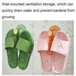 Bathroom Punch-Free Wall-Mounted Slipper Rack Transparent Hook Storage Rack - Image 3