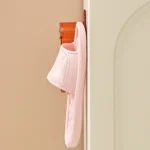 Bathroom Punch-Free Wall-Mounted Slipper Rack Transparent Hook Storage Rack - Image 4