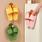 Bathroom Punch-Free Wall-Mounted Slipper Rack Transparent Hook Storage Rack - Image 7