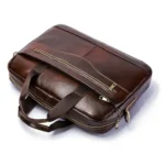 HUMERPAUL Men Leather Meter Bag Retro Messenger Bag Handbag Shoulder Bag - Image 2