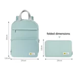 Lightweight Folding Backpack Simple Large Capacity Travel Backpack Cute Casual School Bag - Image 3
