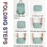Lightweight Folding Backpack Simple Large Capacity Travel Backpack Cute Casual School Bag - Image 8