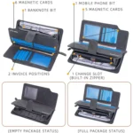 Baellerry Matte Leather Multi-card Slot Men Clutch Bag Zip Buckle Vintage Wallet - Image 4