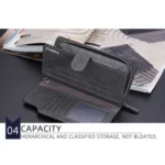 Baellerry Matte Leather Multi-card Slot Men Clutch Bag Zip Buckle Vintage Wallet - Image 8