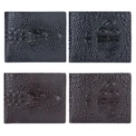 Baellerry Crocodile Print Men Short Wallet Vintage Multi-card Slot Coin Purse - Image 2