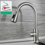 Kitchen Pull-out Universal Telescopic Hot & Cold Water Faucet