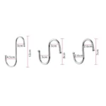 10pcs Multifunctional Stainless Steel Hooks Metal S-Shaped Hook - Image 2