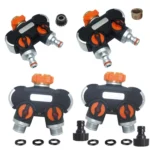 Garden Irrigation And Watering One Pass Two Faucet Water Divider - Image 2