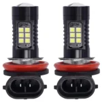 1pair Automotive High-power LED White Light Fog Lamp