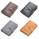 Baellerry RFID Anti-Theft Automatic Pop-Up Card Wallet Buckle Metal Aluminum Shell Card Holder - Image 2