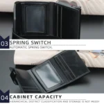 Baellerry RFID Anti-Theft Automatic Pop-Up Card Wallet Buckle Metal Aluminum Shell Card Holder - Image 6