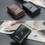 Baellerry RFID Anti-Theft Automatic Pop-Up Card Wallet Buckle Metal Aluminum Shell Card Holder - Image 7