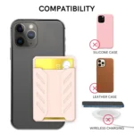 AhaStyle PT133-A-S Mobile Phone Adhesive Silicone Card Case - Image 2