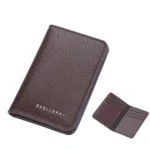 Baellerry Thin and Light Multi-card Card Bag Litchi Pattern Soft Leather Card Holder