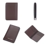 Baellerry Thin and Light Multi-card Card Bag Litchi Pattern Soft Leather Card Holder - Image 8