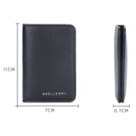 Baellerry Thin and Light Multi-card Card Bag Litchi Pattern Soft Leather Card Holder - Image 3