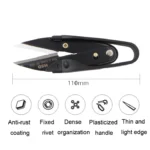 U-Shape Mini Garment Tailor Cutter DIY Embroidery Yarn Scissor - Image 3