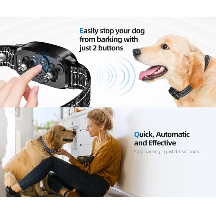 TBD06039468_B2.webp Color Screen Bark Stopper Rechargeable Waterproof Smart Dog Trainer - Image 3