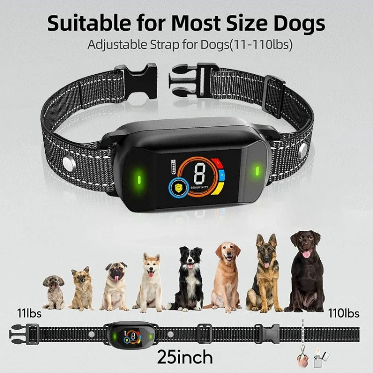 TBD06039468_B3.webp Color Screen Bark Stopper Rechargeable Waterproof Smart Dog Trainer - Image 4