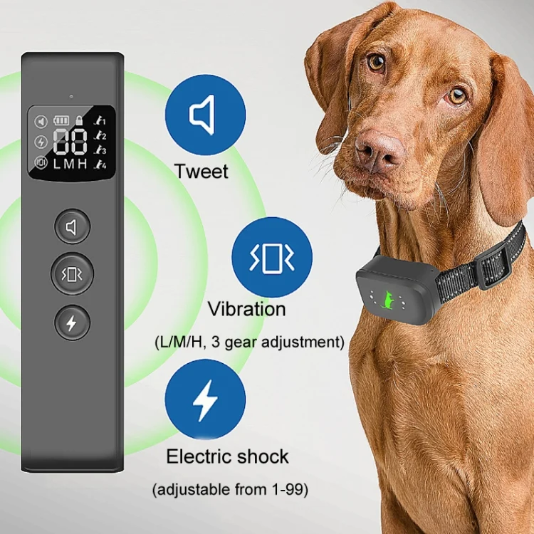 TBD06039471_B7.webp Smart Waterproof Electric Shock Dog Trainer Rechargeable Remote Bark Stopper - Image 8