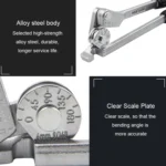 Manual Stainless Steel Pipe Iron Tube Bender Air Conditioner Copper Pipe Aluminum Pipe Bender - Image 4