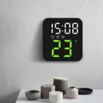 Simple Temperature Display Clock Three Alarm Clock Porch Wall Clock - Image 9