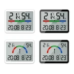 Magnetic LCD Digital Aalarm Clock Large Screen With Temperature Humidity Display - Image 2