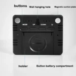 Magnetic LCD Digital Aalarm Clock Large Screen With Temperature Humidity Display - Image 6