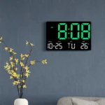 Large Display Led Digital Clock 5 Modes Brightness Adjustable Temperature Mute Electronic Clock - Image 6
