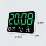 Large Display Led Digital Clock 5 Modes Brightness Adjustable Temperature Mute Electronic Clock - Image 7